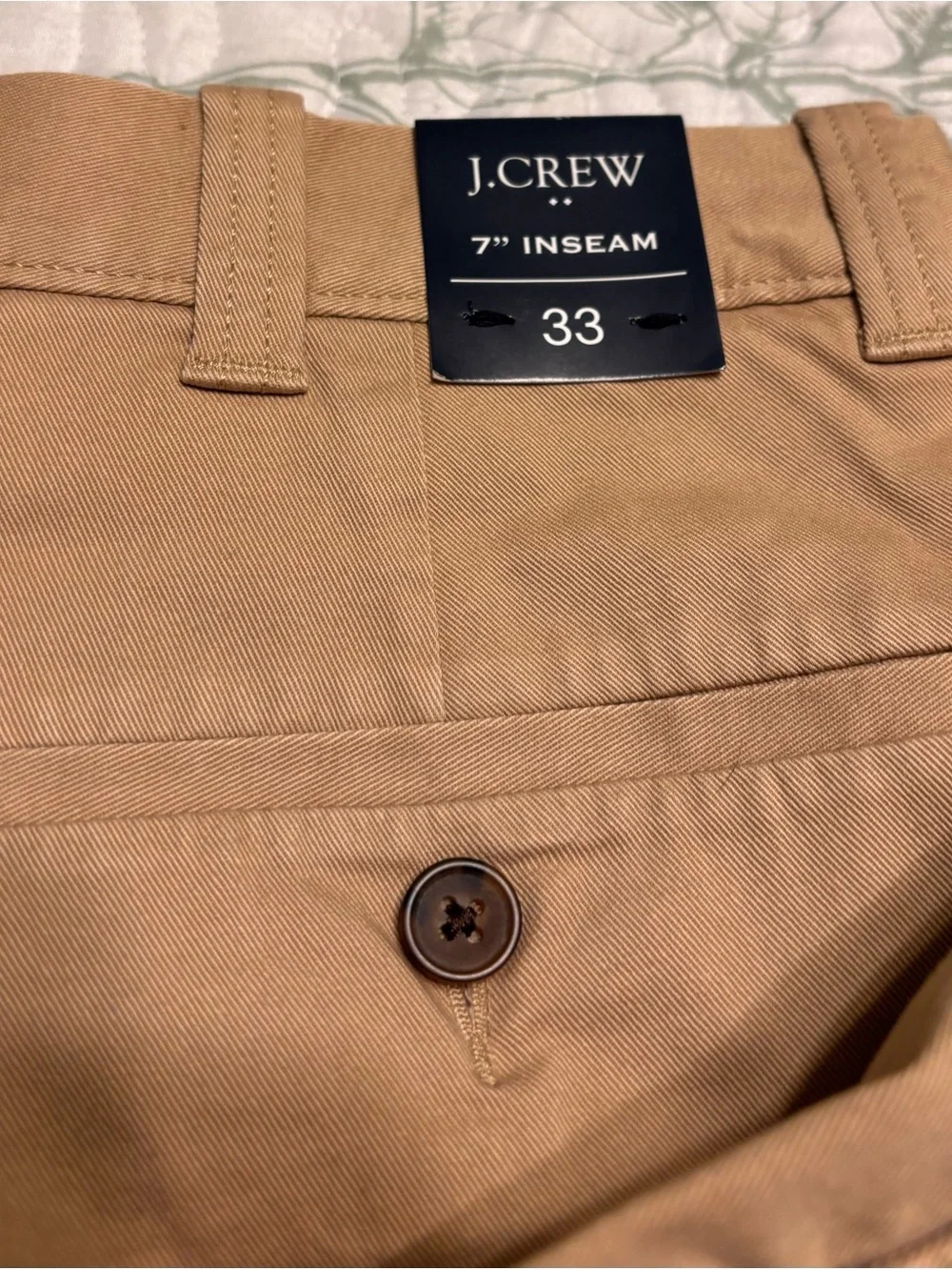 J. Crew Men's Tan Flat-Front Shorts